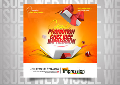 PROMOTION CHEZ IDEE IMPRESSION